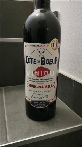 Languedoc a Roussillon Pays d'Oc Côte de Boeuf Syrah-Marselan Neročník