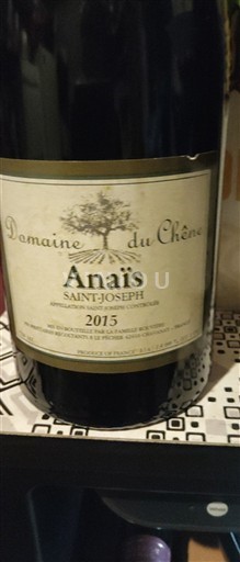Valle del Ródano Saint-Joseph Domaine Chêne Anaïs 2015