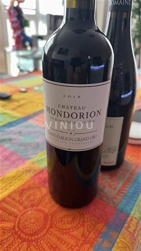 Bordeaux Saint-Émilion Grand Cru Grand Cru Château Mondorion 2018