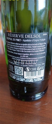 Languedoc Picpoul-de-Pinet Les Vignobles Foncalieu Réserve Delsol 2024