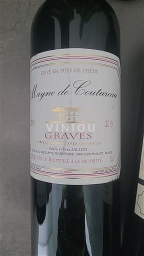 Bordeaux Graves Mayne de Coutreau 2019