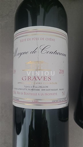 Bordeaux Graves Mayne de Coutures 2019