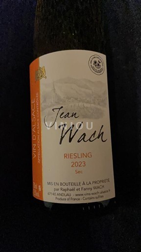 Weine Blanc sec Riesling Jean Wach 2023 Frankreich Elsass Vin de France