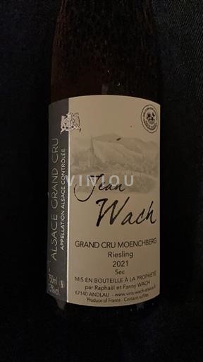 Alzacija Ni doloceno Grand Cru Jean Wach Grand Cru Moenchberg 2021