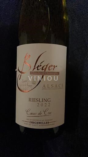 Alsacia Domaine Claude et Christophe Bléger Cœur de Cru 2022