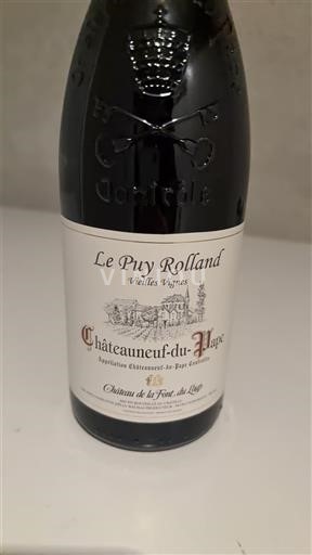 Rhônen laakso Châteauneuf-du-Pape Château La Font du Loup Le Puy Rolland Vieilles Vignes 2015