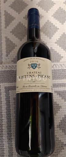 Bordeaux Sainte-Foy-Bordeaux Château Hostens-Picant 2016