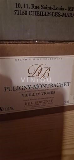 Bourgogne Puligny-montrachet P. & L. Borgeot Vieilles Vignes 2023