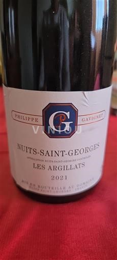 Bourgogne Nuits-saint-georges Philippe Gavignet Les Argillats 2021