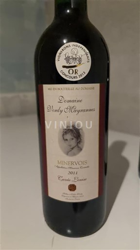 Languedoc Minervois Domaine Sardy Mayranne Louise 2011