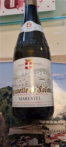 Saboia e Bugey Roussette de Savoie Les Coteaux de Sordan Marestel 2020