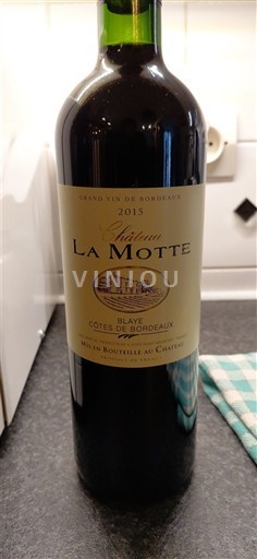 Bordo Blaje-kote-de-Bordo Château La Motte 2015