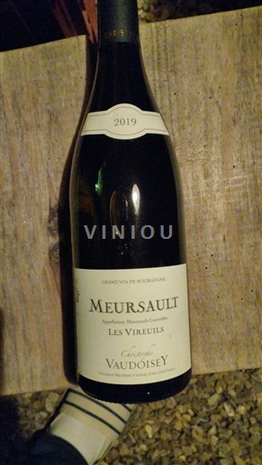 Borgoña Meursault Domaine Vaudoisey Les Vireuils 2019