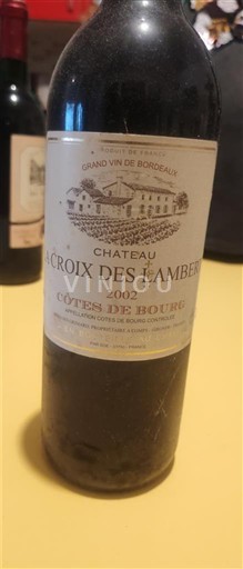 Burdeos Côtes-de-bourg Château La Croix des Lambert 2002