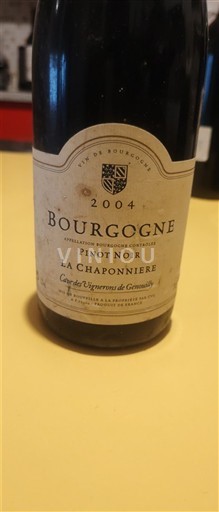Bourgogne Cave des Vignerons de Genouilly La Chaponnière 2004