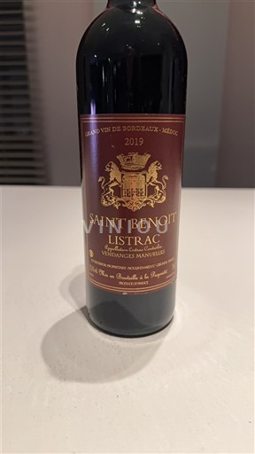Bordeaux Listrac-Médoc Saint Benoit 2019
