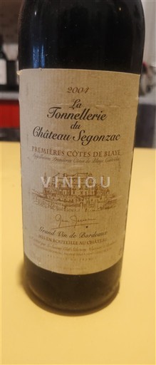 Bordeaux Nespecifikováno Château Segonzac La Tonnellerie 2001