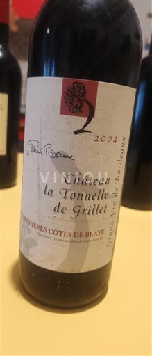 Bordeaux Nespecifikováno Château La Tonnelle de Grillet 2004
