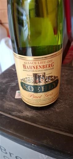 Alsacia Koenig Hahnenberg Sin añada