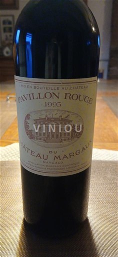 Bordeaux Margaux Château Margaux Pavillon Rouge 1995