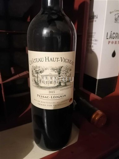 Bordeaux Pessac-Léognan Château Haut-Vigneau 2015