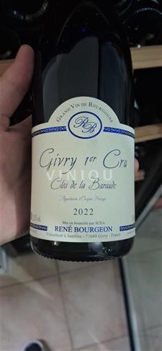 Borgonha Givry Premier Cru René Bourgeon Clos de la Barouse 2022