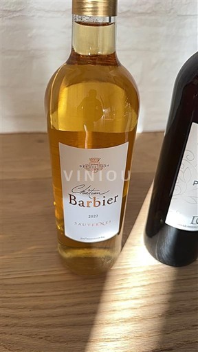 Bordeaux Sauternes Château Barbier 2022