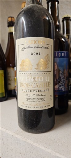 Sudoeste Cahors Domaine S Trois Cazelles Prestige 2002