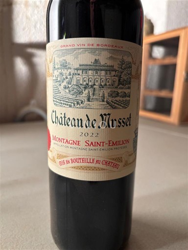 Bordeaux Montagne-Saint-Émilion Château Musset 2022