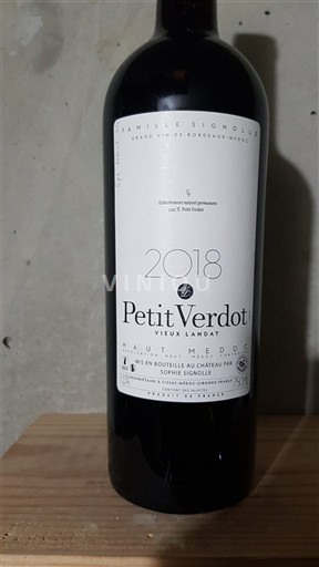 Burdeos Haut-Médoc Château Vieux Landat Petit Verdot 2018