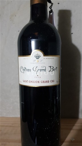 Bordeaux Saint-Émilion Grand Cru Grand Cru Château Grand Bert 2014