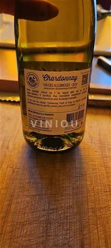 Wijnen Blanc sec Chardonnay Les vignes de Fechy 2024 Frankrijk Alpen en Rhônevallei Vins des Allobroges IGP