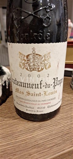 Rona dolina Châteauneuf-du-Pape Mas Saint Louis 2002
