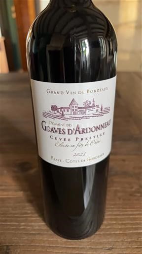 Bordeaux Blaye-Côtes-de-Bordeaux Domaine S Graves d'Ardonneau Prestige 2023