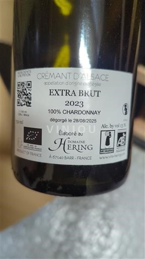 Alsace Crémant-d'alsace Domaine Hering Extra Brut 2023