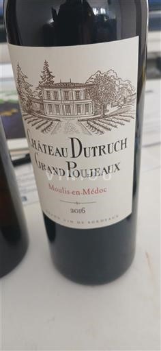 Bordeaux Moulis-en-Médoc Château Truch Grand Poujeaux 2016