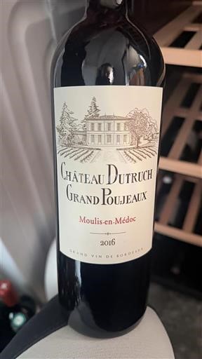 Bordeaux Moulis-en-Médoc Château Truch Grand Poujeaux 2016