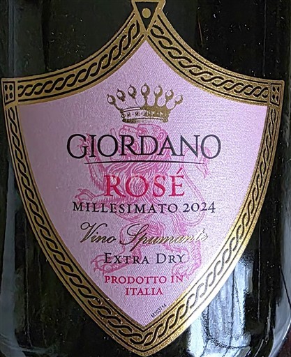 Non spécifié Vino d’Italia Giordano Vino Spumante Rosé Millesimato 2024
