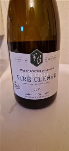 Borgogna Viré-clessé Valentin Gaillard 2023