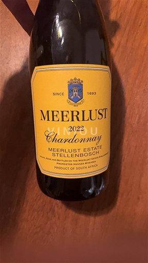 Região Costeira Stellenbosch Meerlust Estate Chardonnay 2022