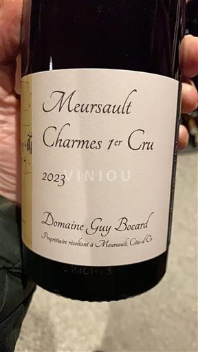 Burgundy Meursault Premier Cru Domaine Guy Bocard Charmes 1er Cru 2023