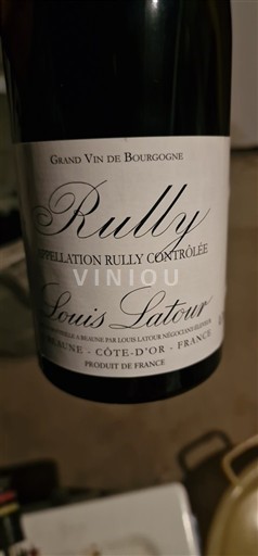 Wijnen Rouge sec 2023 Louis Latour Non millésimé Frankrijk Bourgondië Rully AOC