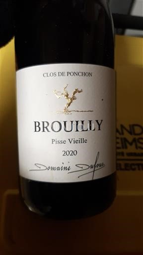 Beaujolais Brouilly Domaine Four Pisse Vieille 2020