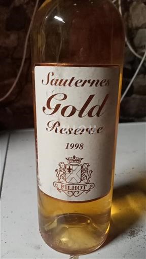 Bordéus Sauternes Château Filhot Gold Reserve 1998