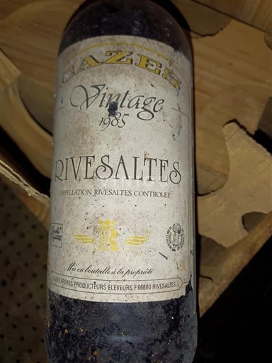 Roussillon Rivesaltes Domaine Cazes Vintage 1985