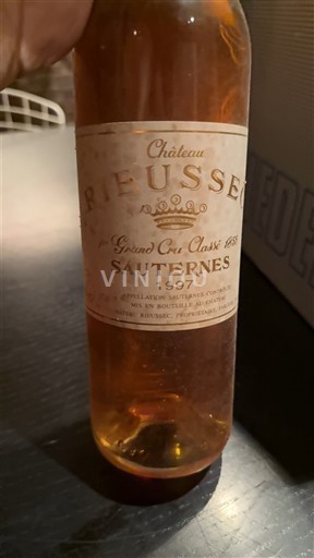 Bordeaux Sauternes Grand Cru Château Rieussec 1997