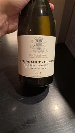 Burgundija Meursault Premier Cru Chapelle de Blagny Sous le Dos d'Âne 2018