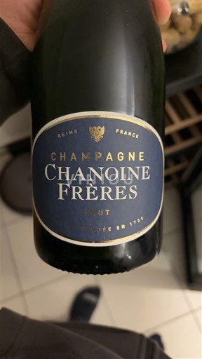 Rượu vang sủi bọt Blanc brut Brut Chanoine Frères Non millésimé Pháp Champagne Sâm-panh AOC