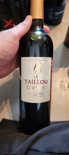 Burdeos Côtes-de-bourg Le Taillou Dyvan 2018