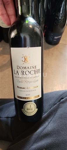 Burdeos Pessac-Léognan Domaine La Roche Elégance 2015